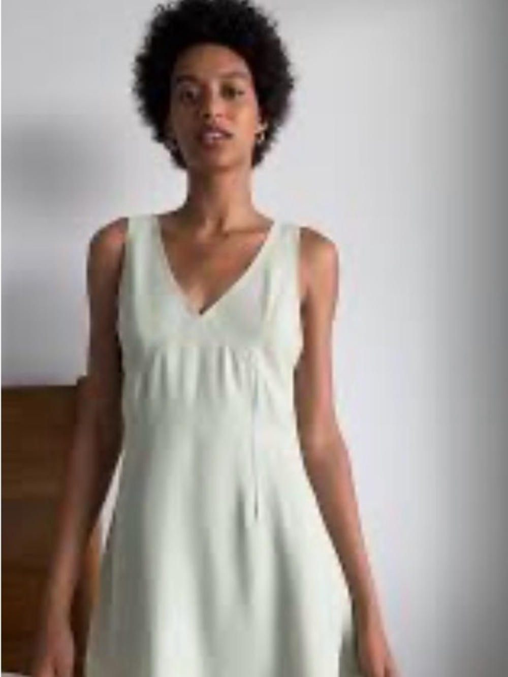 Urban Renewal V-Neck Midi Dress in Light Mint